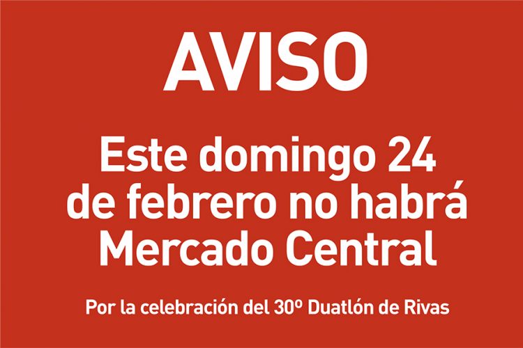 Este domingo 24 de febrero, no hay Mercado Central