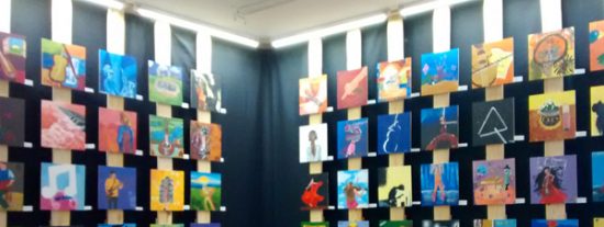 Exposición de cuadros de la escuela Iona