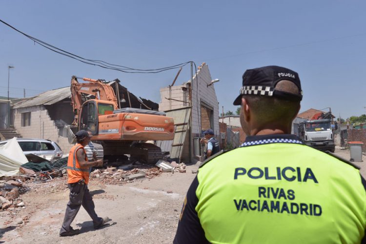 Operación contra el narcotráfico en Cañada Real