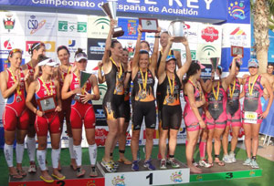 Subcampeonas de España en contrarreloj por equipos
