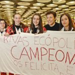 En Barajas a medianoche, con las subcampeonas