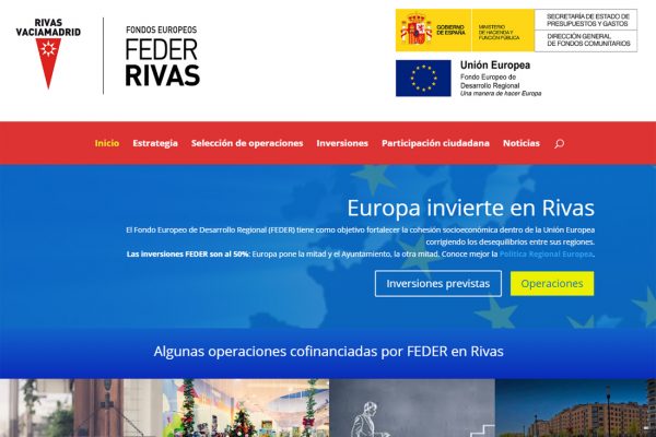 Inversión EDUSI Rivas: los 43 proyectos FEDER, en una web