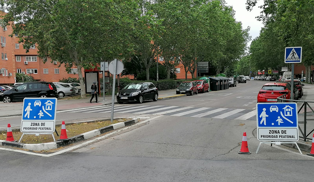 Varias calzadas de Covibar pasan a ser de prioridad peatonal