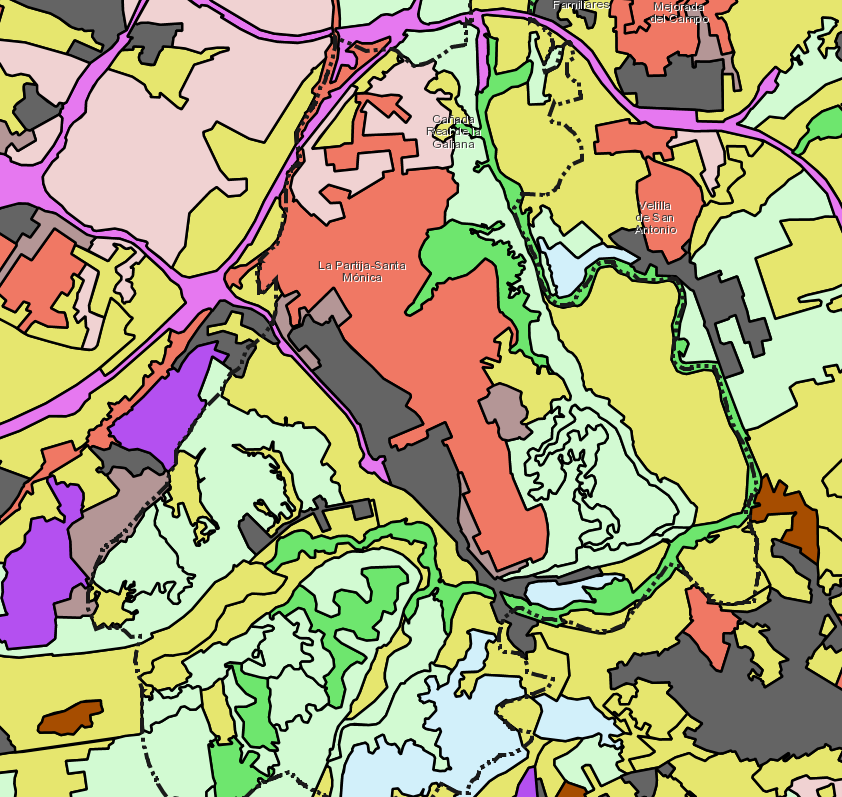 Mapa de Ocupación del Suelo y Evolución Histórica.