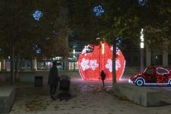 Acto de encendido de luces de Navidad en Rivas