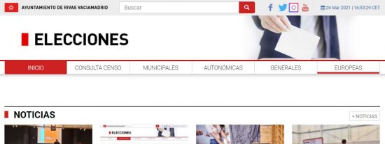Nueva web municipal con toda la información sobre las elecciones