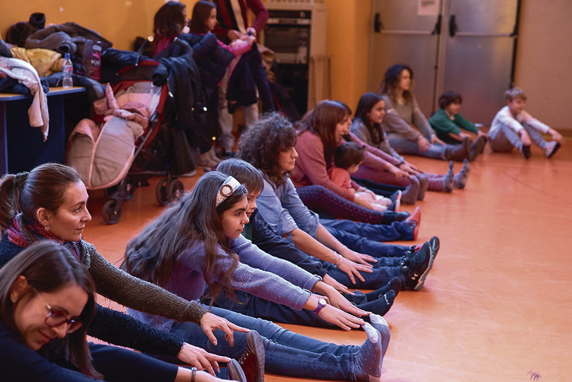 Clases en la escuela de interpretación Cristina Rota