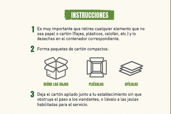 Recogida de cartón comercial: para descongestionar el cubo azul
