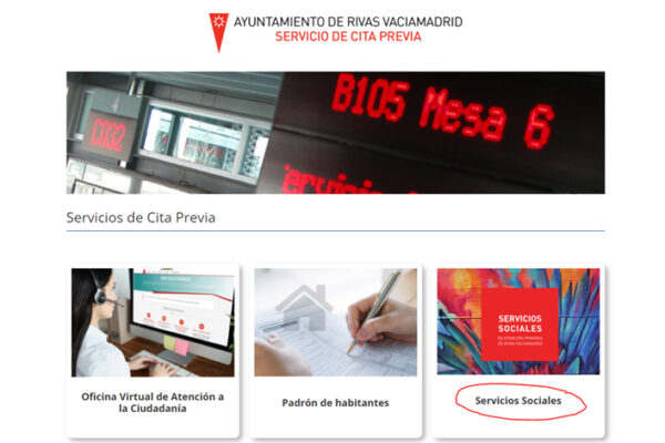 El servicio de cita previa incluye un nuevo acceso directo a Servicios Sociales