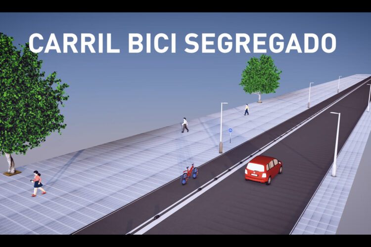 Carril Bici segregado