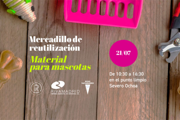 Mascotas, la temática del mercadillo vecinal de reutilización de julio