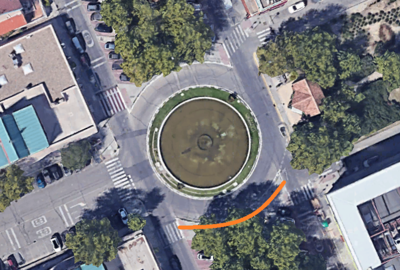 Obras de mejora de la accesibilidad en glorieta de la avenida del Levante