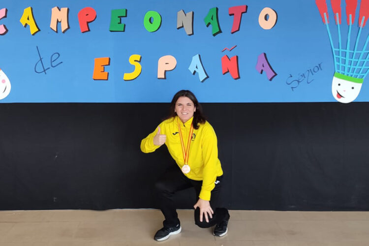 Cristina García, del Club Bádminton Rivas, bronce en el Campeonato de España máster