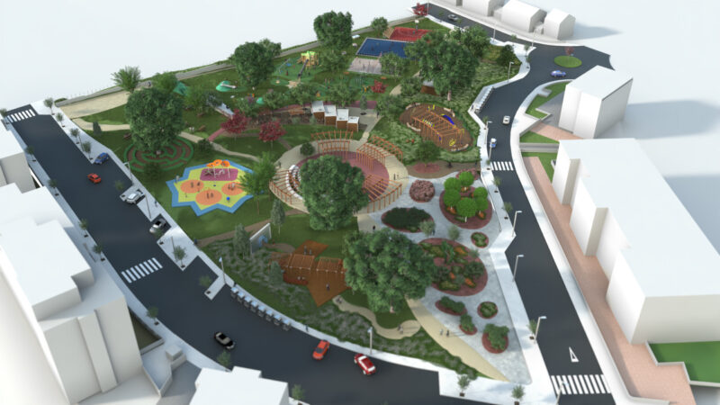 El nuevo parque público de la calle de José Isbert: innovación, inclusión y sostenibilidad