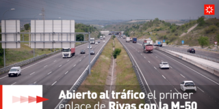 Abierto al tráfico el primer enlace de Rivas con la M-50