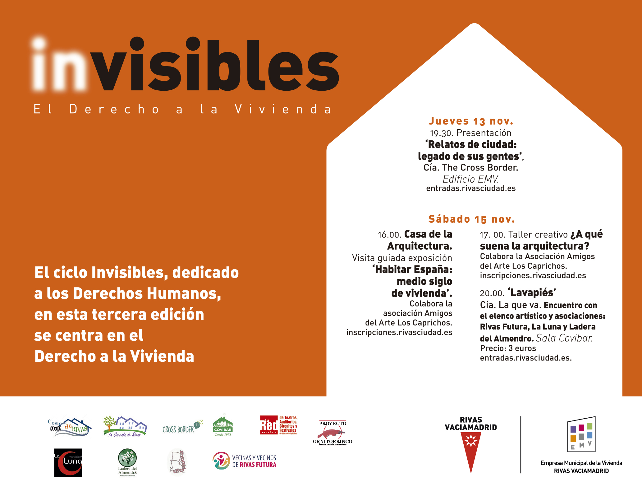 El derecho a la vivienda, en el ciclo cultural ‘Invisibles’