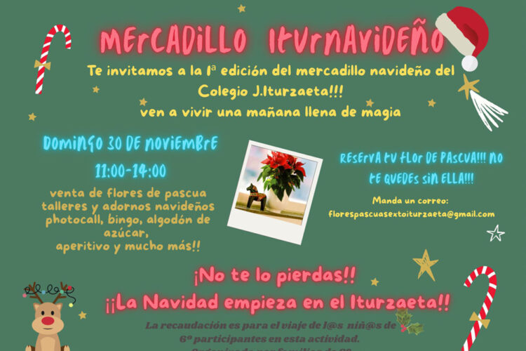 El colegio José Iturzaeta organiza su primer mercadillo navideño