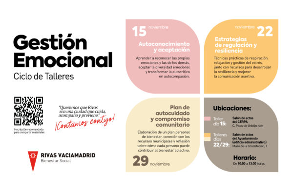 Ciclo de talleres gratuitos para mejorar el bienestar emocional