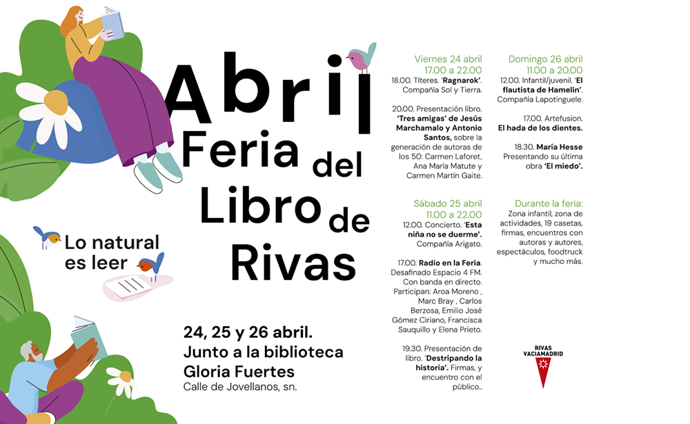 Feria del Libro de Rivas 2026: 'Lo natural es leer'