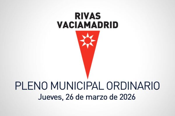 Pleno municipal ordinario del 26 de marzo de 2026 en Rivas Vaciamadrid