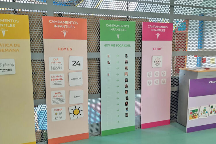 Pictogramas para la infancia con TEA en los campamentos de Rivas