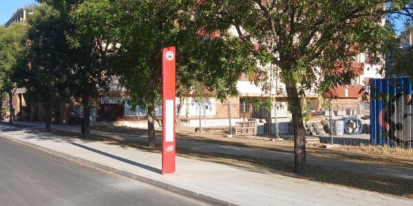 Cambios temporales en las paradas de la L333 en el paseo de las Provincias